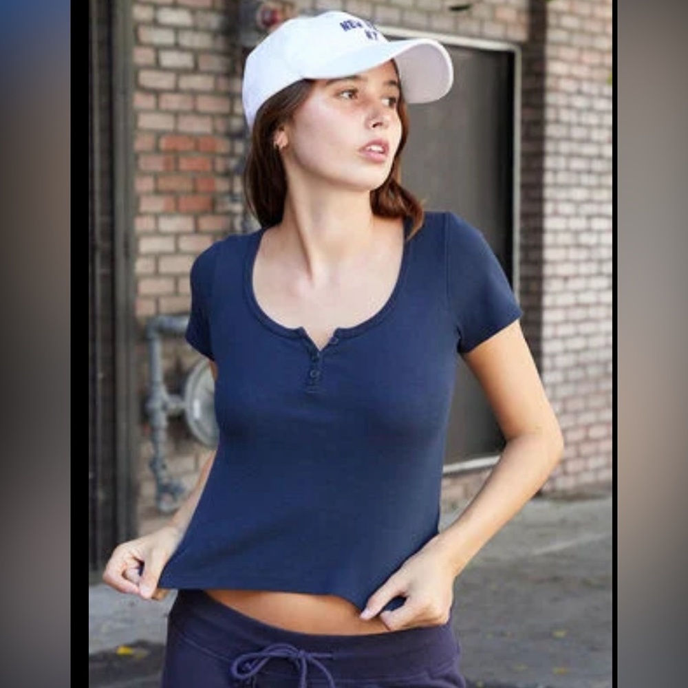 John Galt Brandy Melville navy zelly top